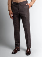 Waistband and side adjuster detail of the trousers