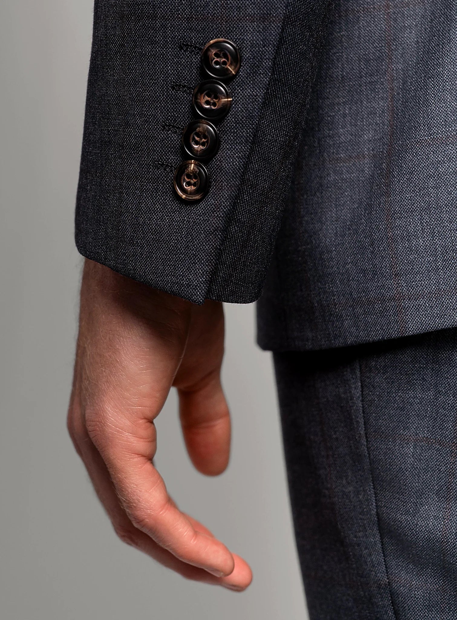 Auditore Check Charcoal Grey Suit