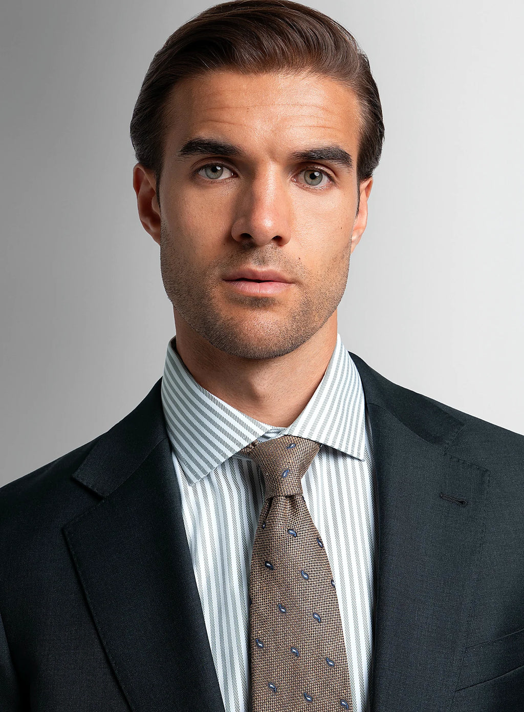 Brunello Twill Charcoal Grey Suit