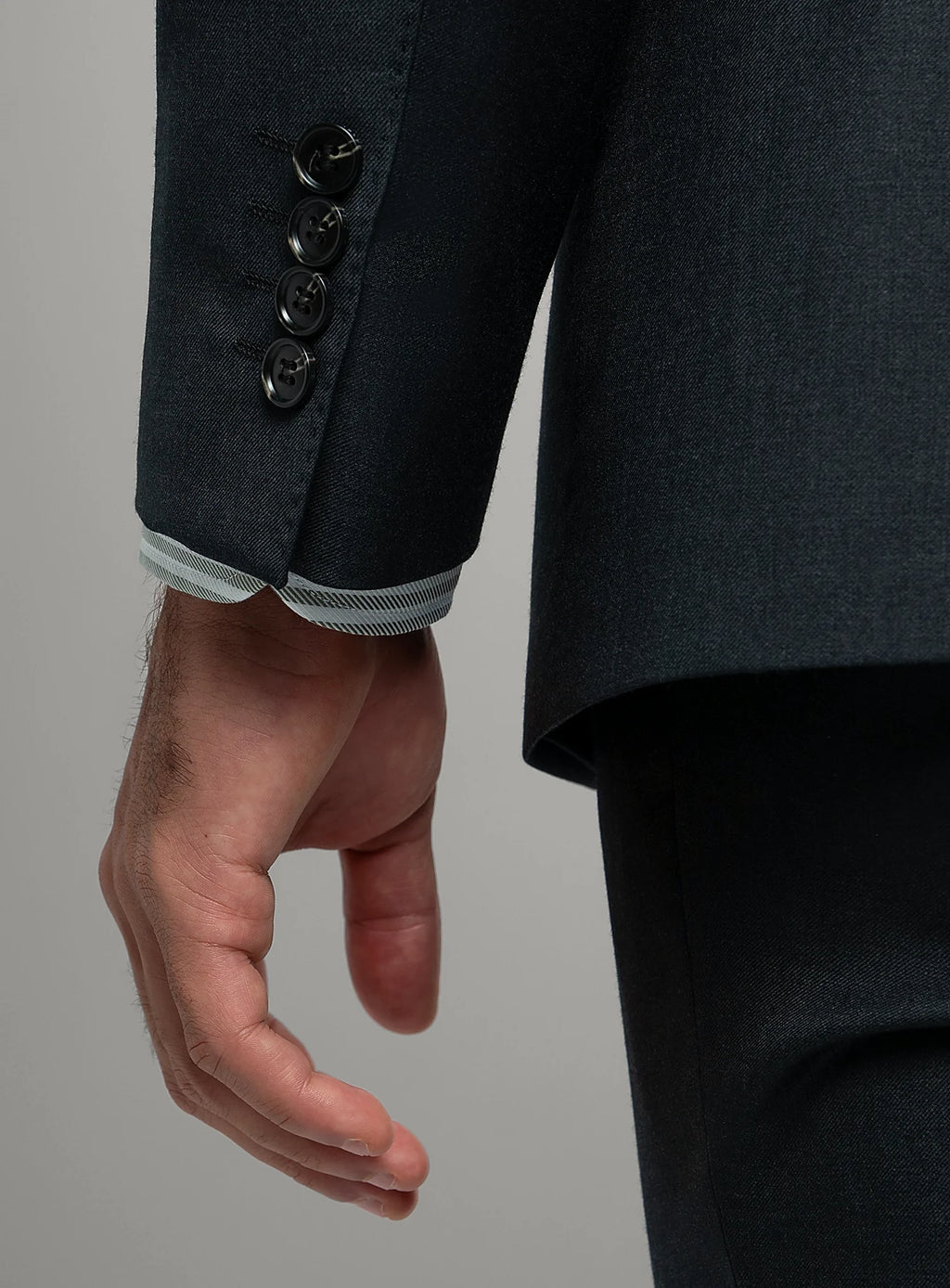 Brunello Twill Charcoal Grey Suit