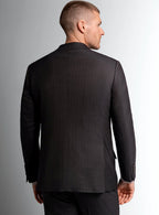 Carmine Chocolate Brown Pinstripe Suit