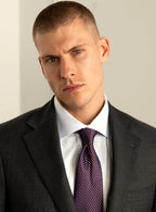 Head and shoulders view showing the lapel and collar
