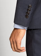 Dominico Basketweave Navy Suit