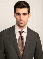 Ezio Chocolate Brown Pinstripe Suit