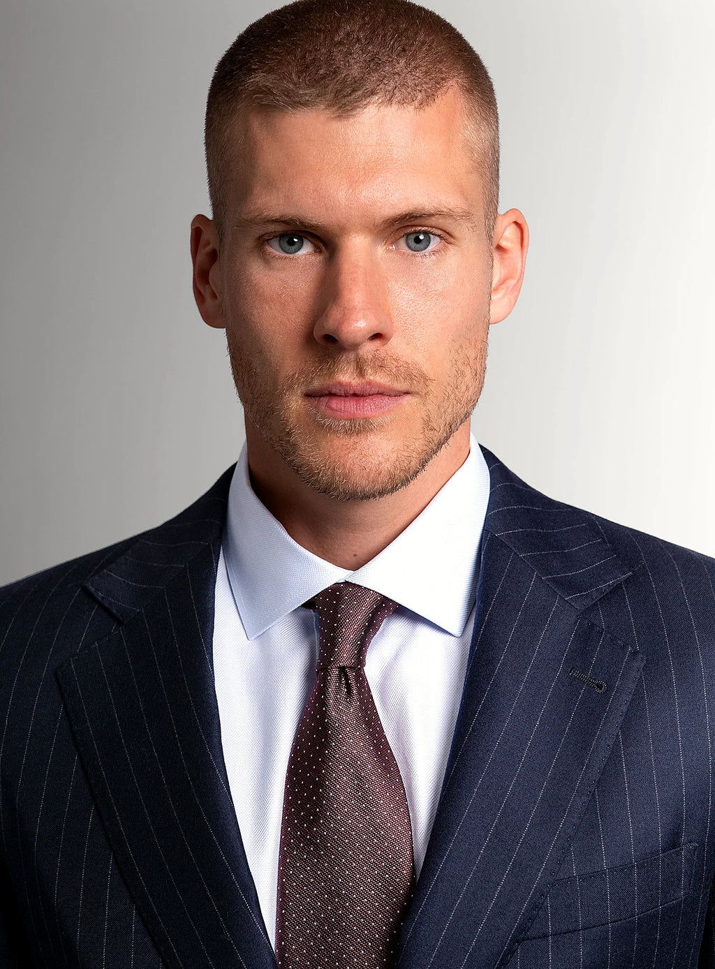 Ezio Navy Wide Pinstripe Suit