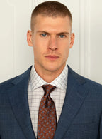 Firenze Plaid Blue Suit