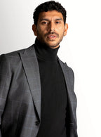 Gabriel Indigo Overcheck Suit