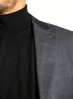 Gabriel Indigo Overcheck Suit