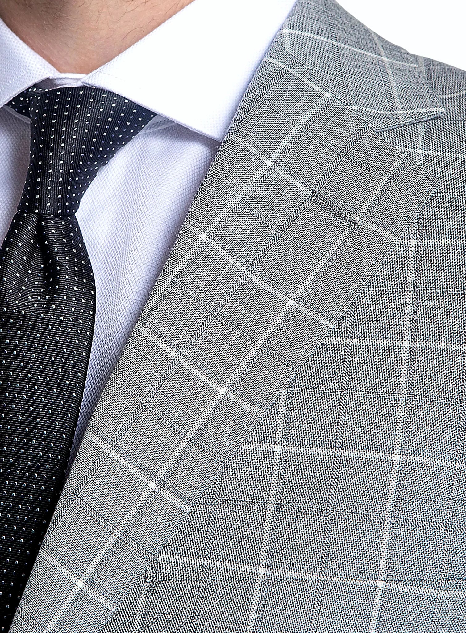 Giacomo Plaid Grey Suit