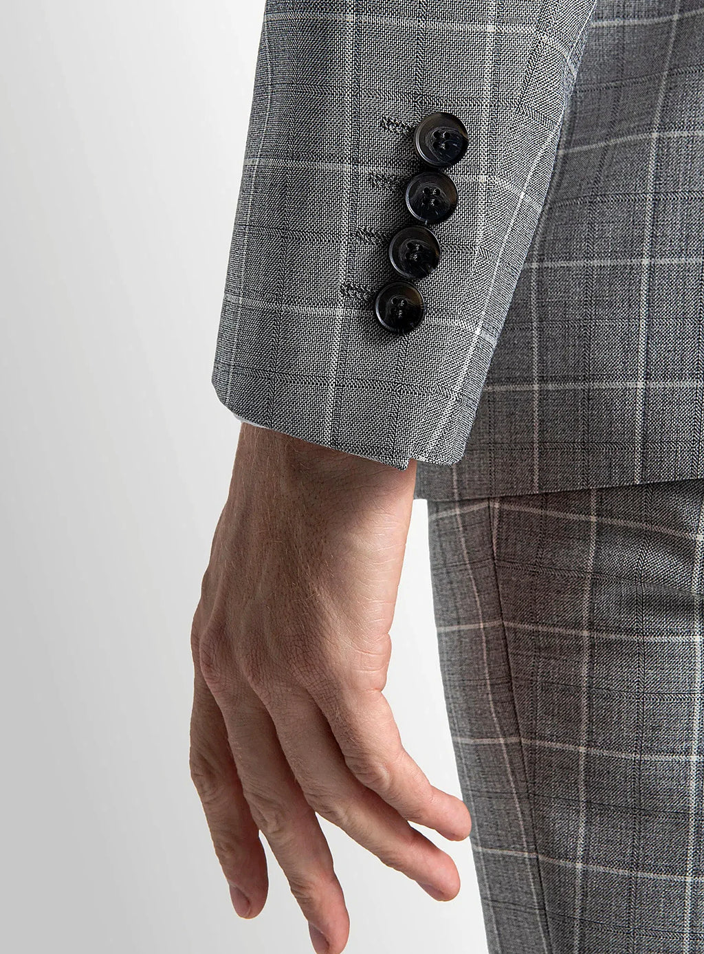 Giacomo Plaid Grey Suit