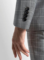 Giacomo Plaid Grey Suit