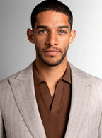 Giacomo Stripe Taupe Suit