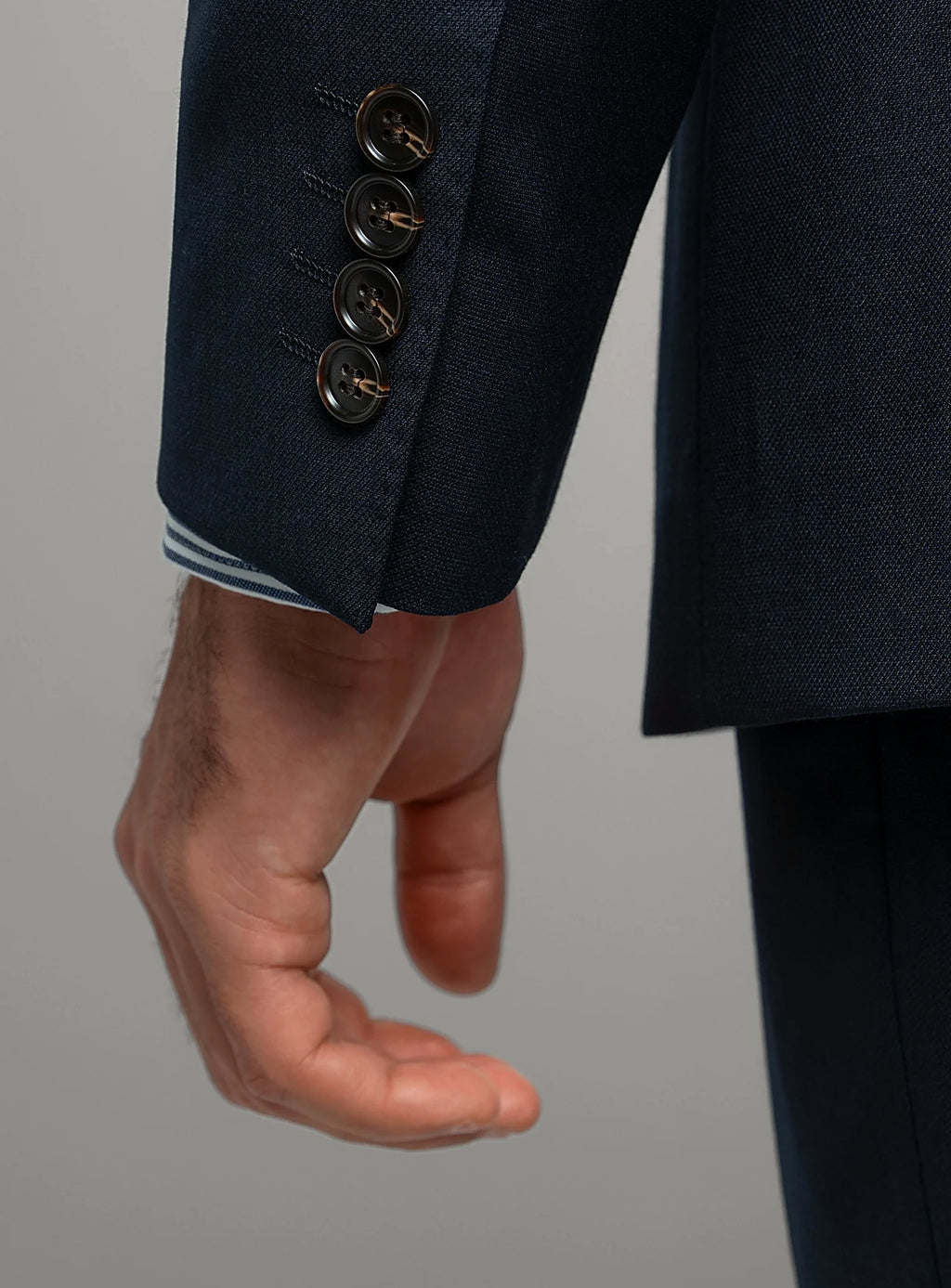 Heras Basketweave Navy Suit