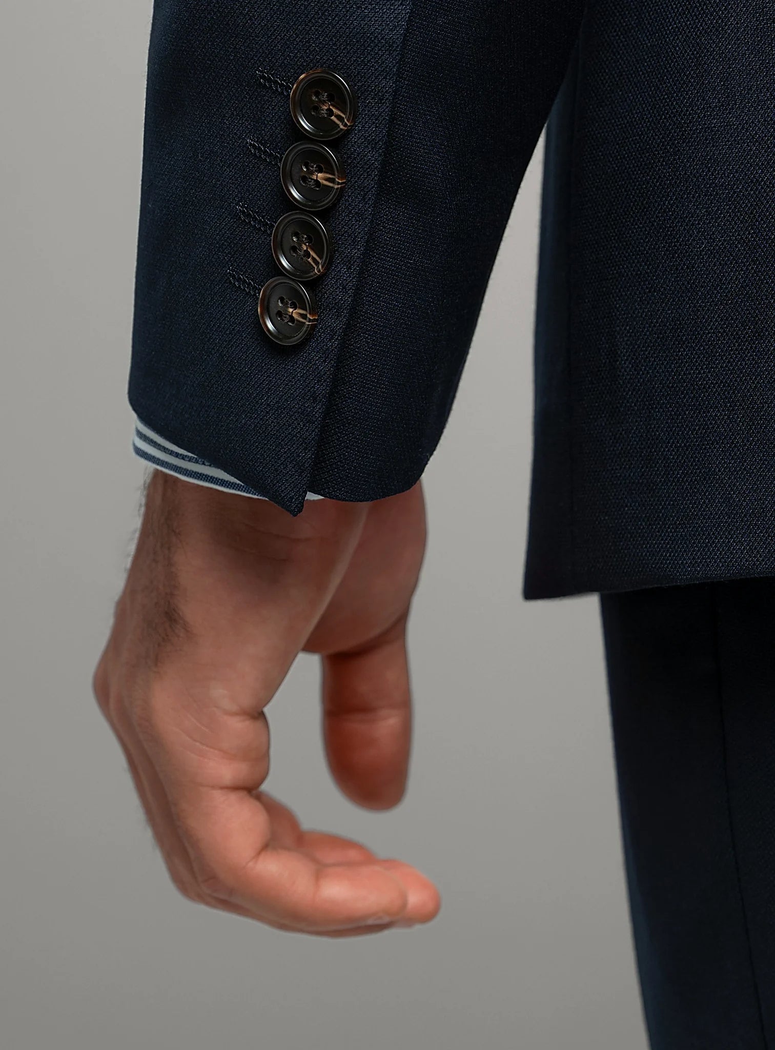 Heras Basketweave Navy Suit