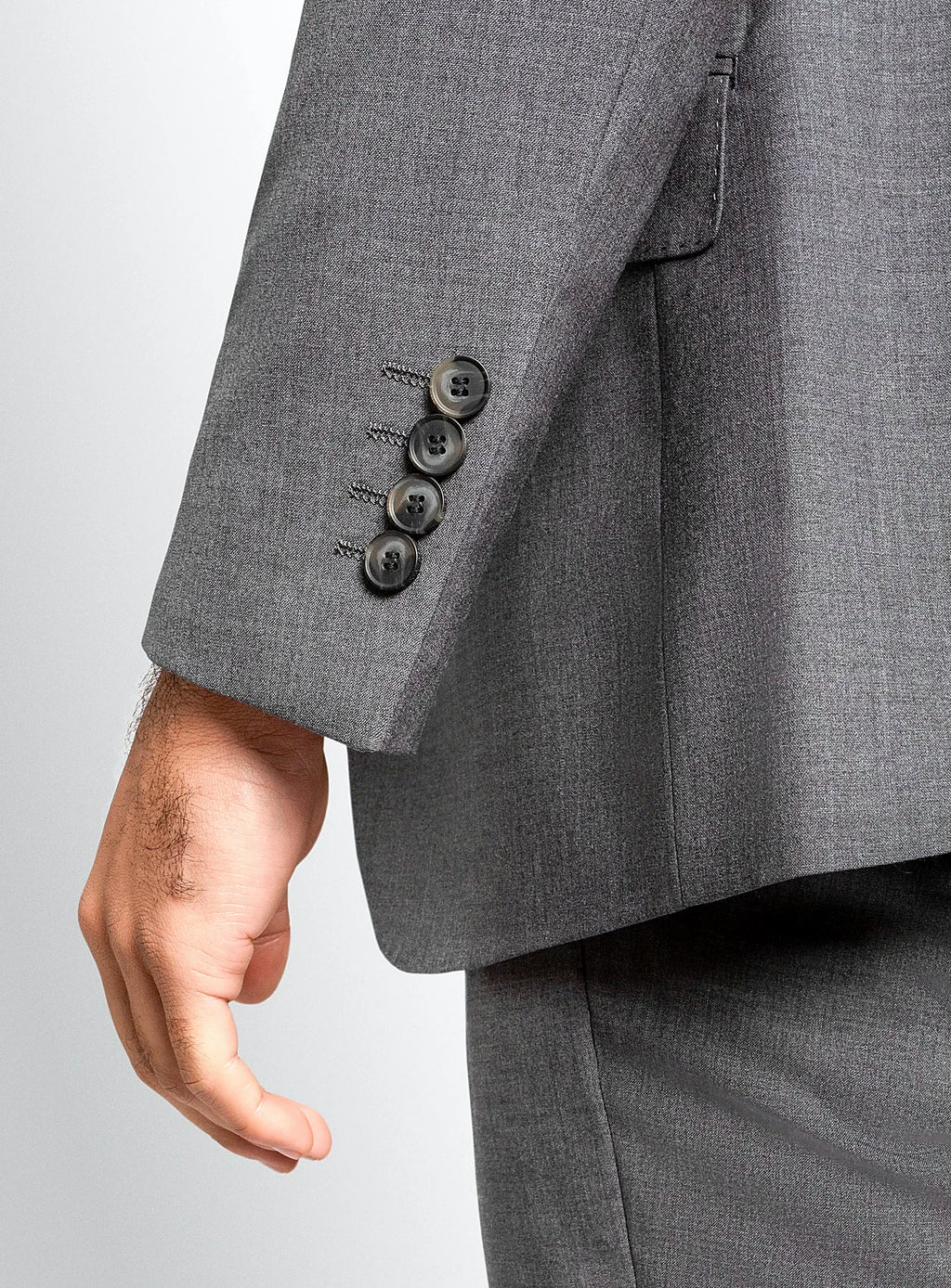 Luca Plain Weave Grey Suit