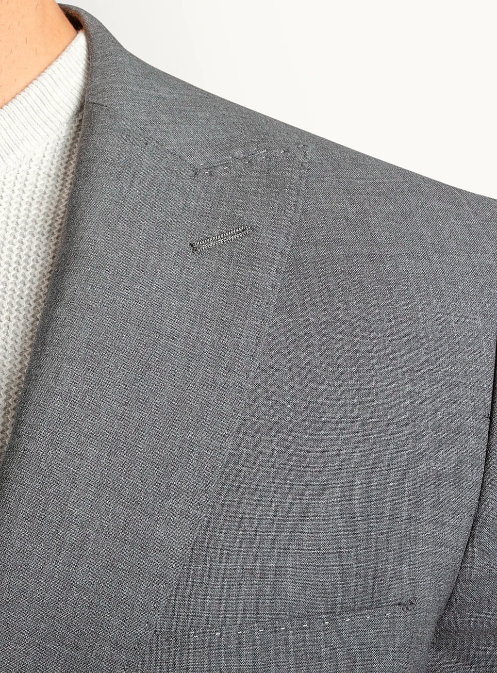 Luca Plain Weave Grey Suit