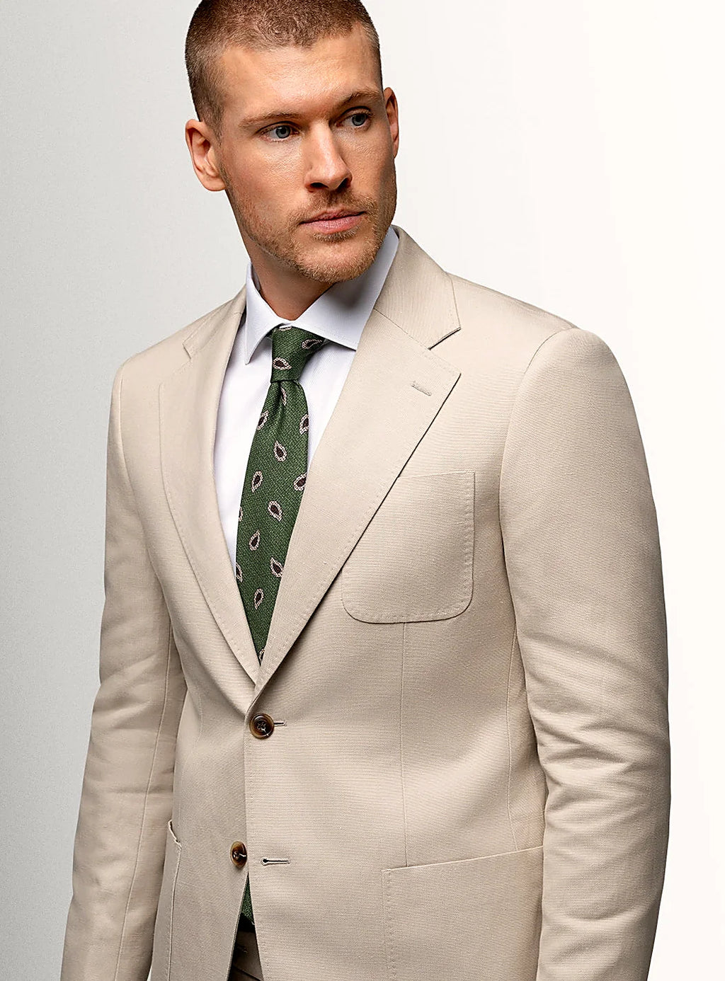 Close view of the canvas weave and its natural grain