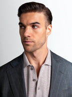 Luzio Olive Green Pinstripe Sport Jacket