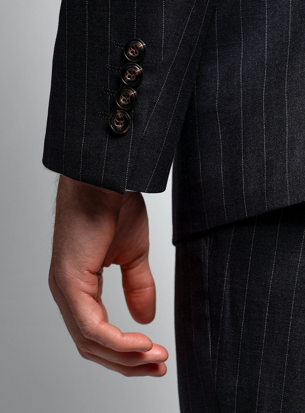Petruccio Charcoal Pinstripe Suit