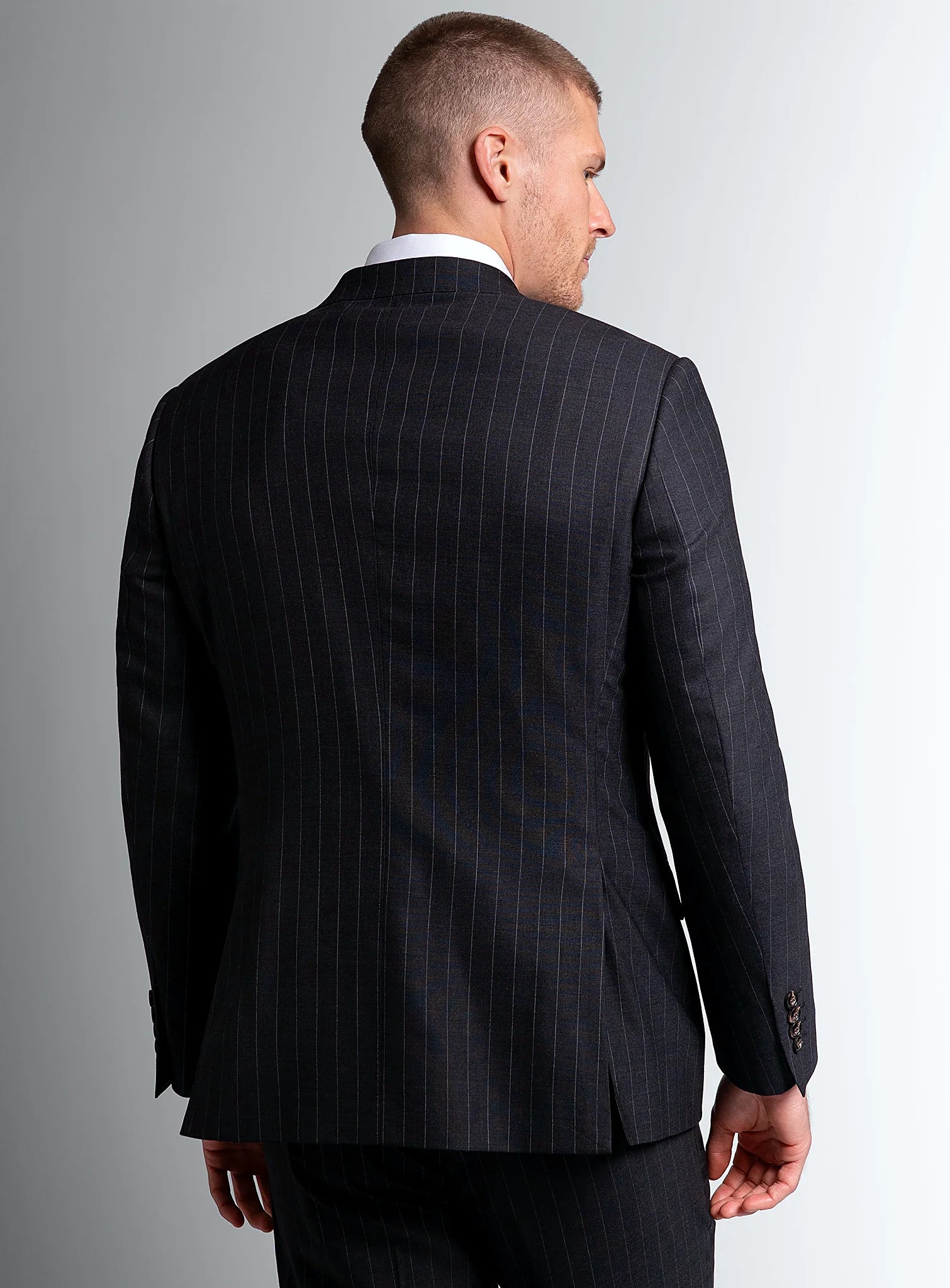 Petruccio Charcoal Pinstripe Suit