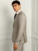 Sforza Sharkskin Stone Beige Suit