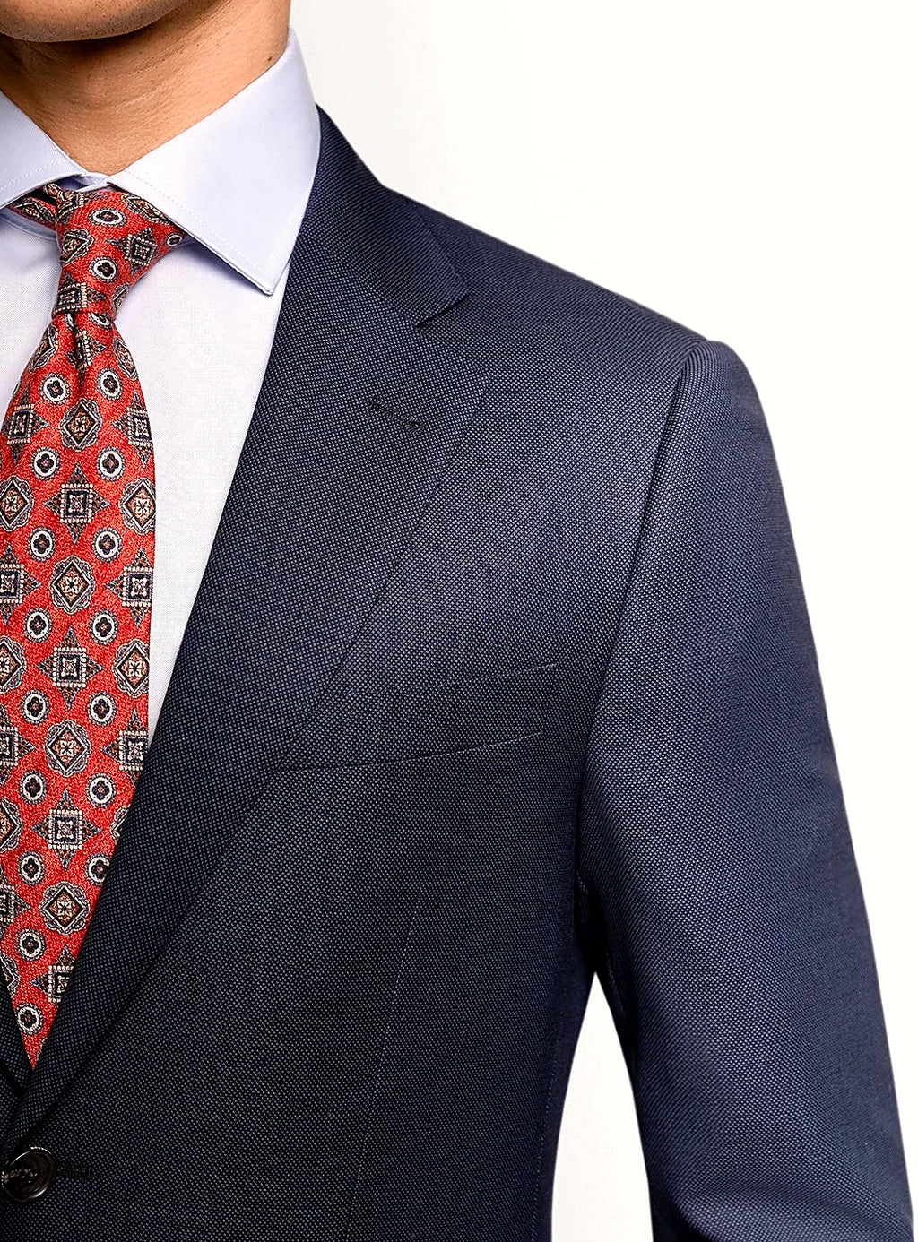 Birdseye Navy Suit Jacket