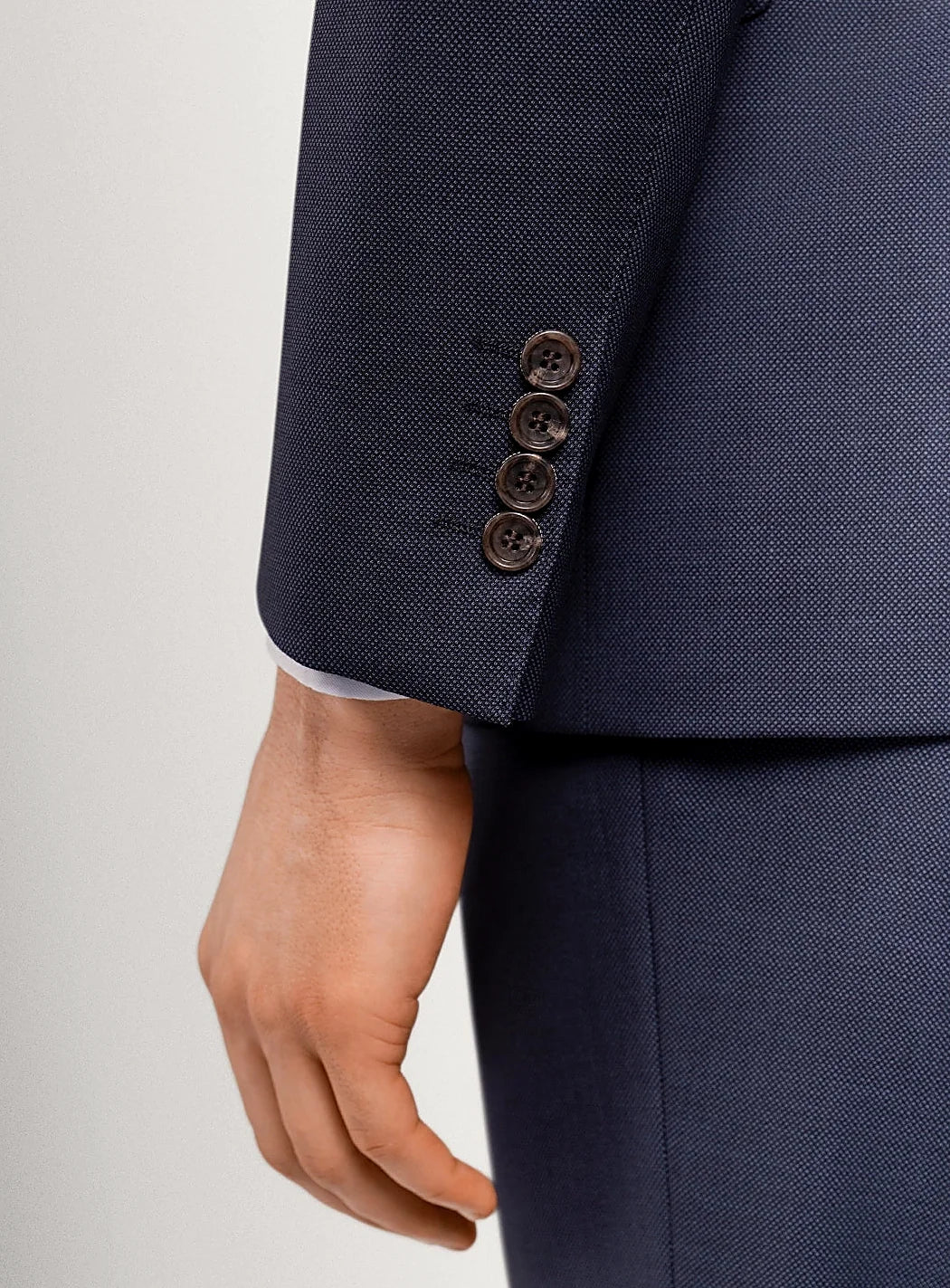 Birdseye Navy Suit Jacket