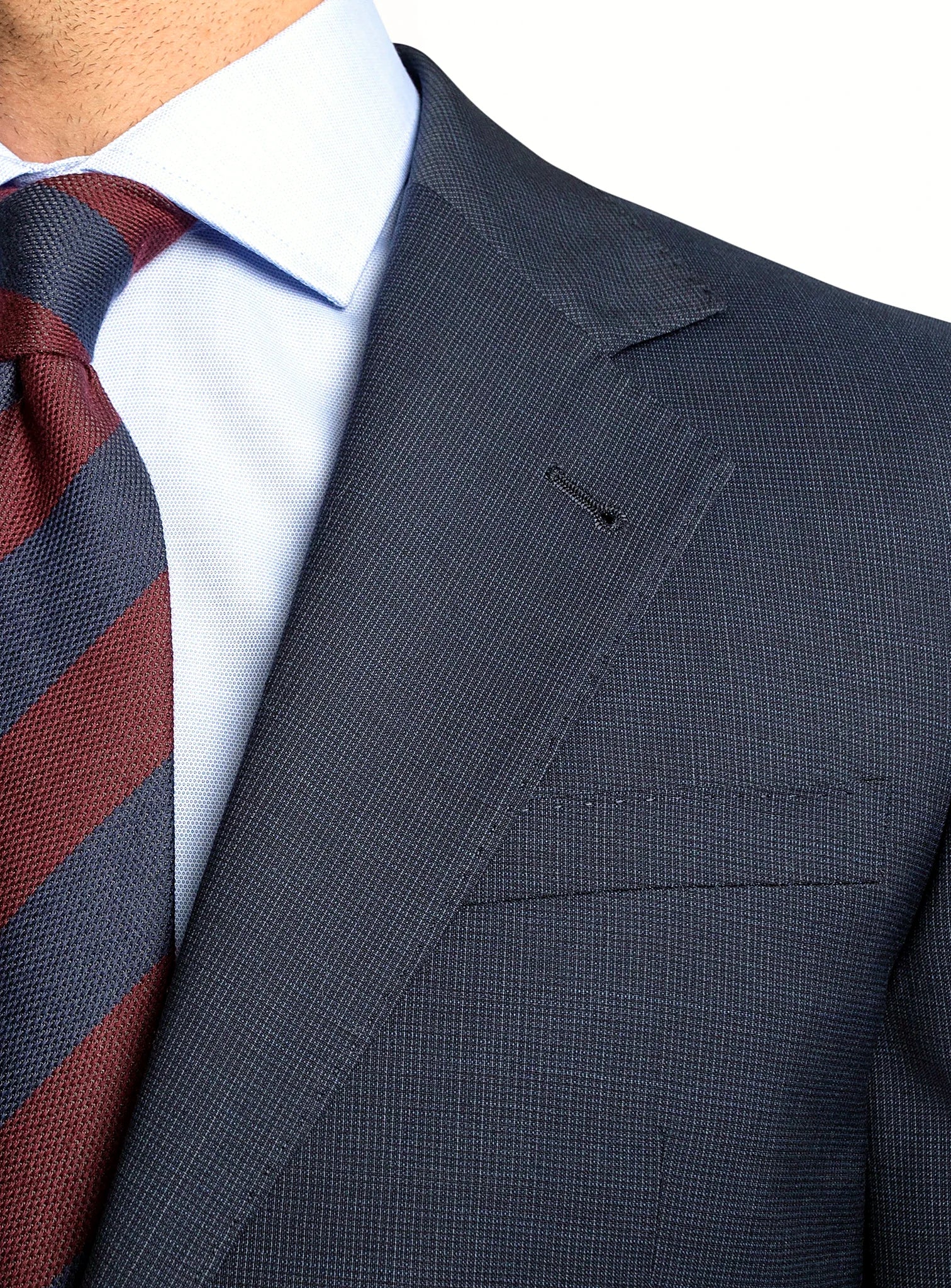 Micro Navy Suit Jacket