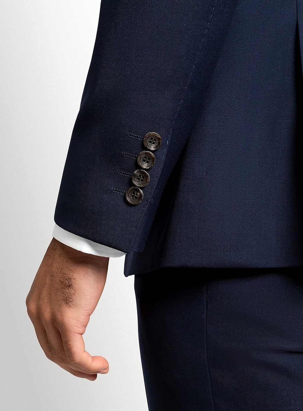 Twill Navy Suit Jacket