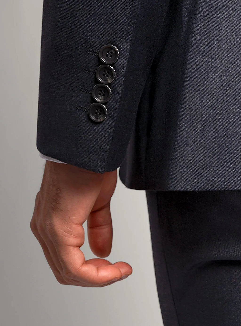 Twill Weave Charcoal Suit Jacket