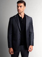 Twill Weave Charcoal Suit Jacket