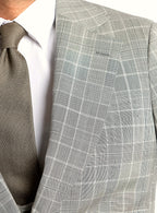 Varese Plaid Grey Suit