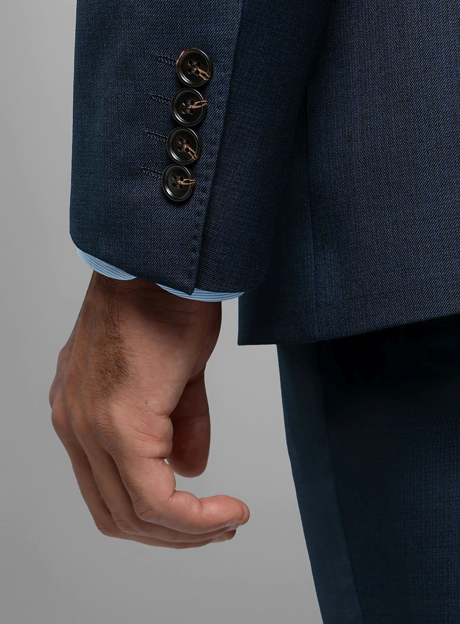 Vasquez Textured Navy Suit