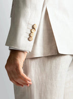 Verona Linen Sand Suit Jacket