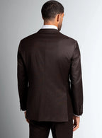 Vespucci Sharkskin Chocolate Brown Suit