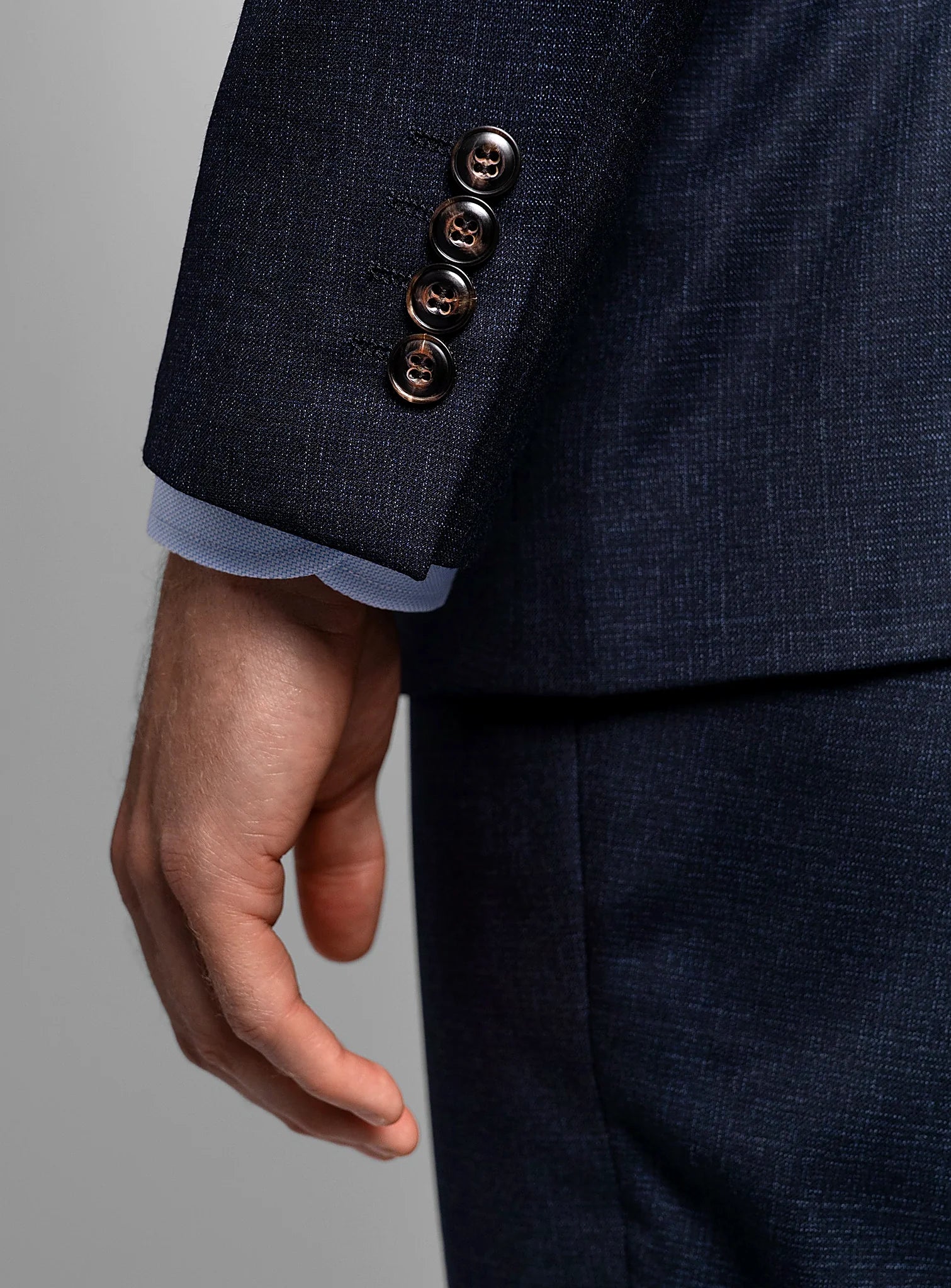 Vincenzo Textured Navy Suit