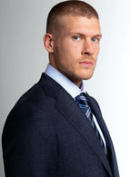 Vincenzo Textured Navy Suit