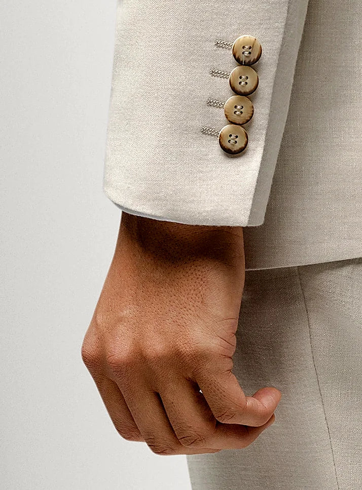 Vitale Linen/Wool Cream Sport Jacket